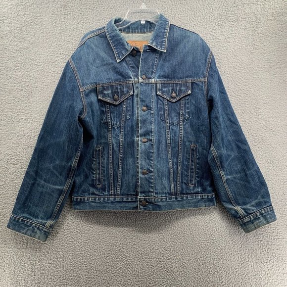 GAP Other - Vintage 90s Gap Blue Jean Jacket Mens Large L Button Up Denim Long Sleeve